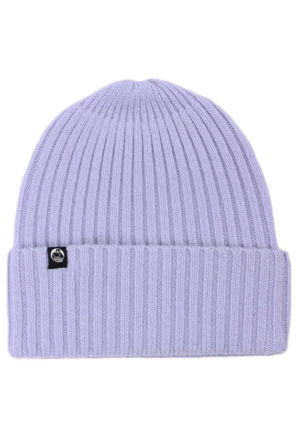 ESS - Cashmere Rib Beanie Soft Purple