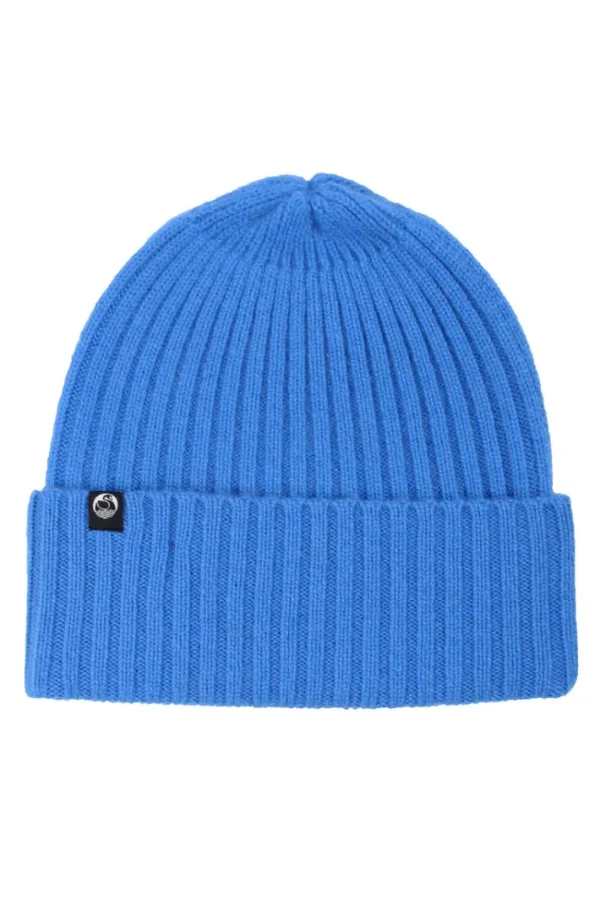 ESS - Cashmere Rib Beanie Bright Blue
