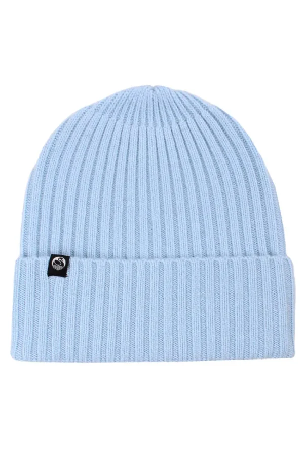 ESS - Cashmere Rib Beanie Soft Blue