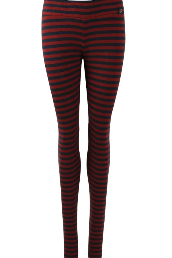 ESS - Danebuddy Leggings Dk Navy/Redwine