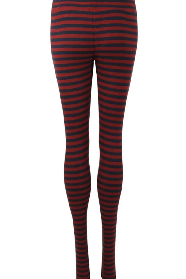 ESS - Danebuddy Leggings Dk Navy/Redwine