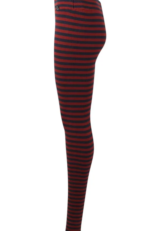 ESS - Danebuddy Leggings Dk Navy/Redwine