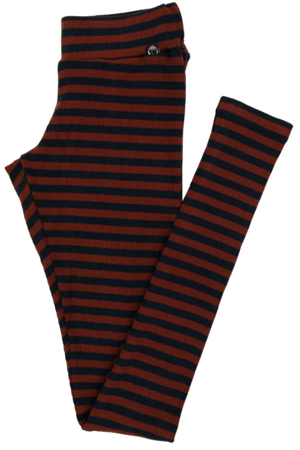ESS - Danebuddy Leggings Dk Navy/Redwine