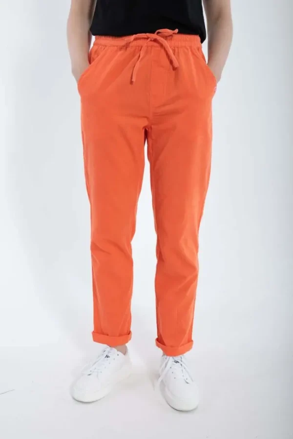 ESS - Daneliseleje Cord Pants Bright Coral