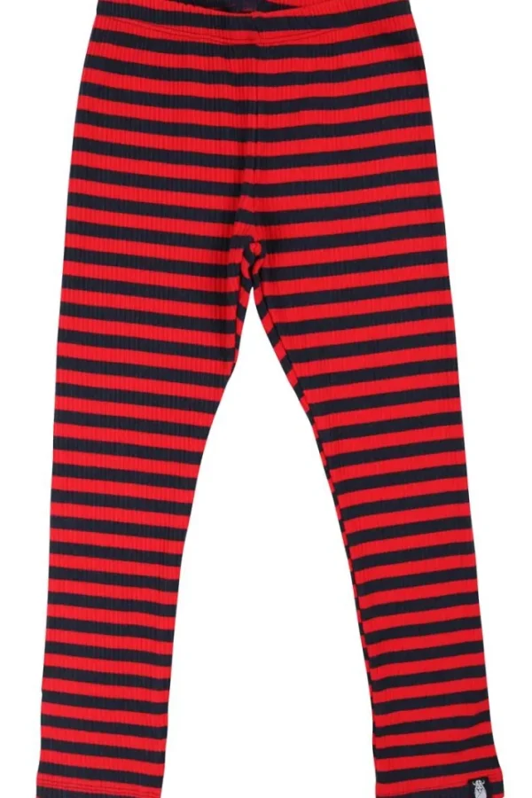 ESS - Danesirup Leggings Dk Navy/Red