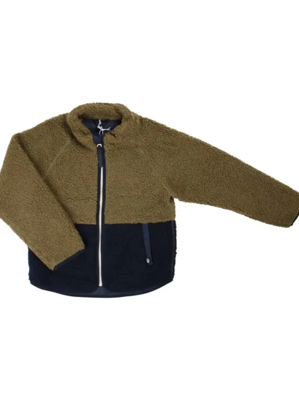 ESS - Danetalent Fleece Jacket Khaki/ Dk Navy
