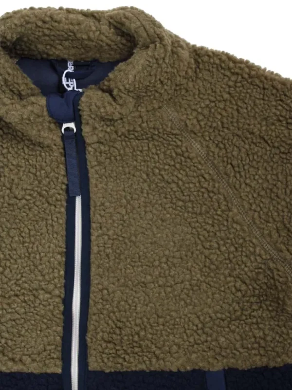 ESS - Danetalent Fleece Jacket Khaki/ Dk Navy