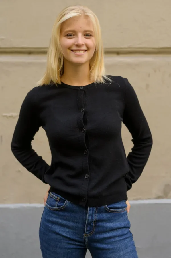 ESS - Forget me not Merino Cardigan Black