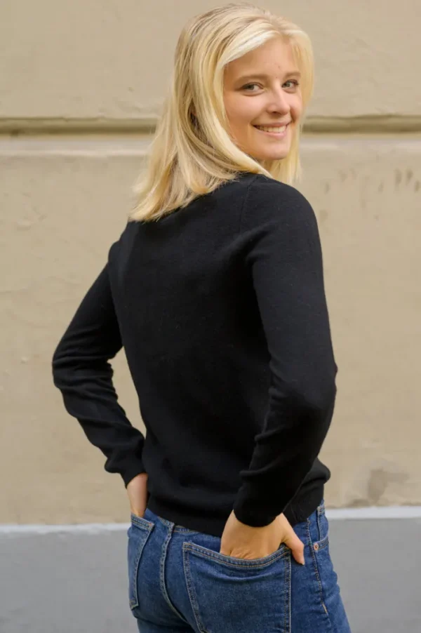 ESS - Forget me not Merino Cardigan Black