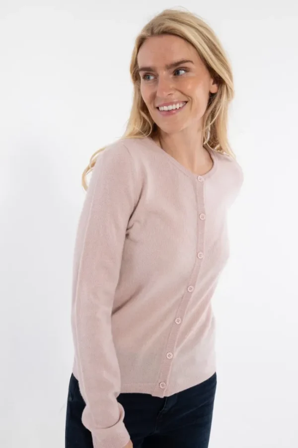 ESS - Forget me not Merino Cardigan Powder Pink