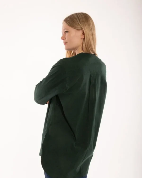 ESS - Joy Poplin Shirt Black green