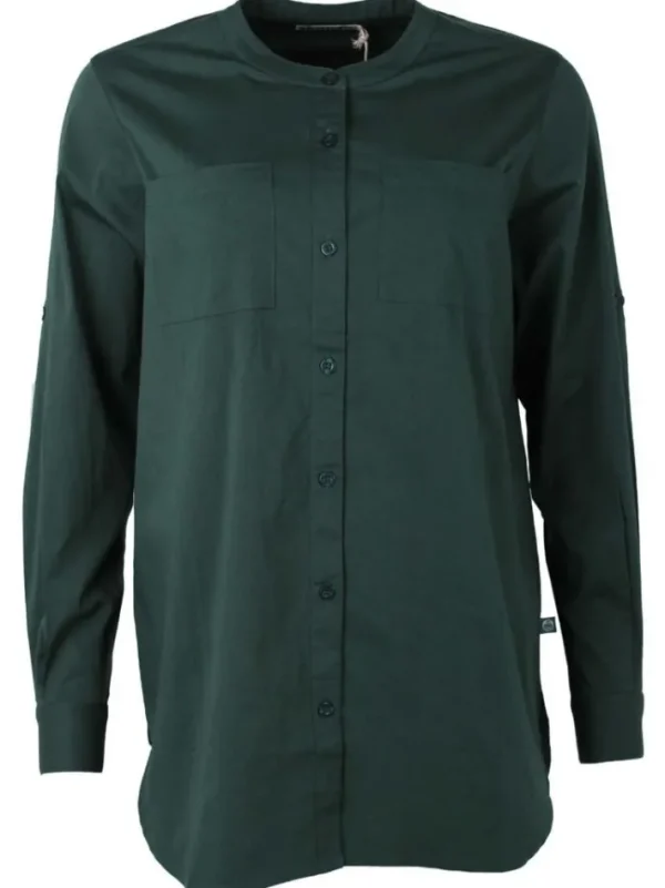 ESS - Joy Poplin Shirt Black green