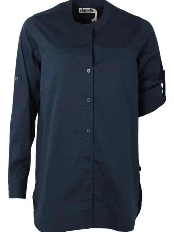 ESS - Joy Poplin Shirt Navy