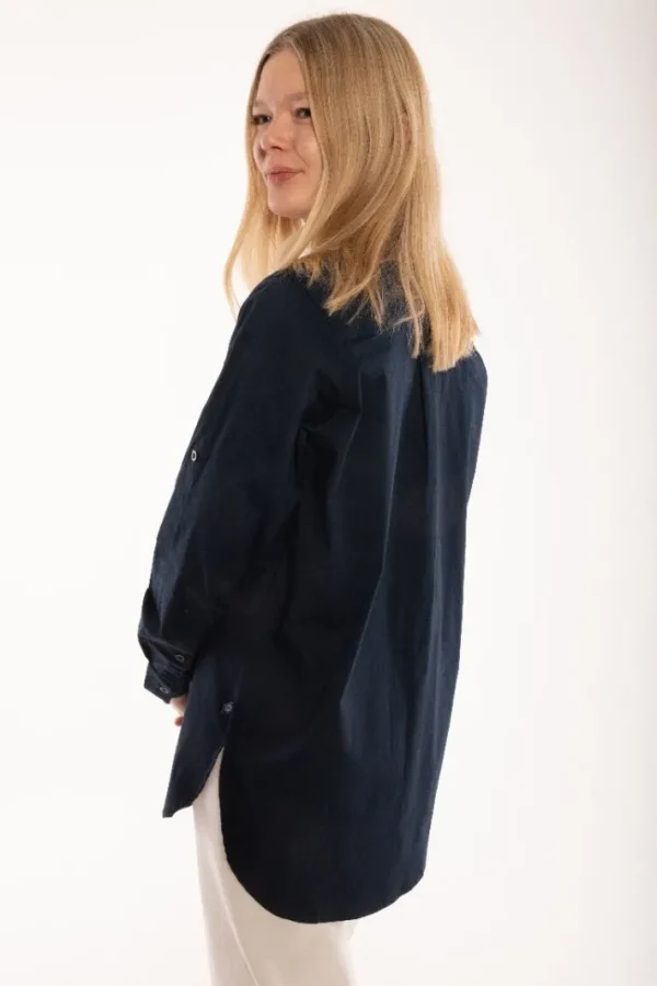 ESS - Joy Poplin Shirt Navy