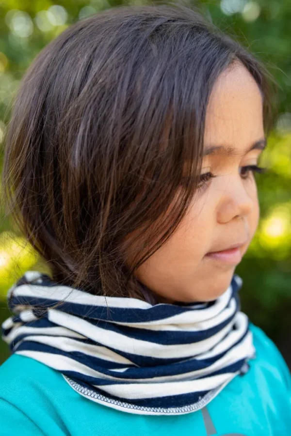 ESS - Kids Wool Neckwarmer Navy/Chalk