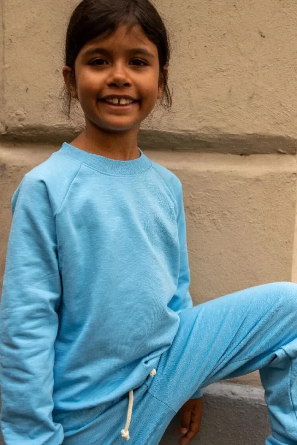 ESS - ORGANIC Danemineral Sweater Baby blue