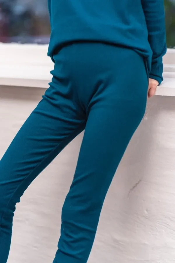 ESS - ORGANIC Danesirup Leggings Stone Blue