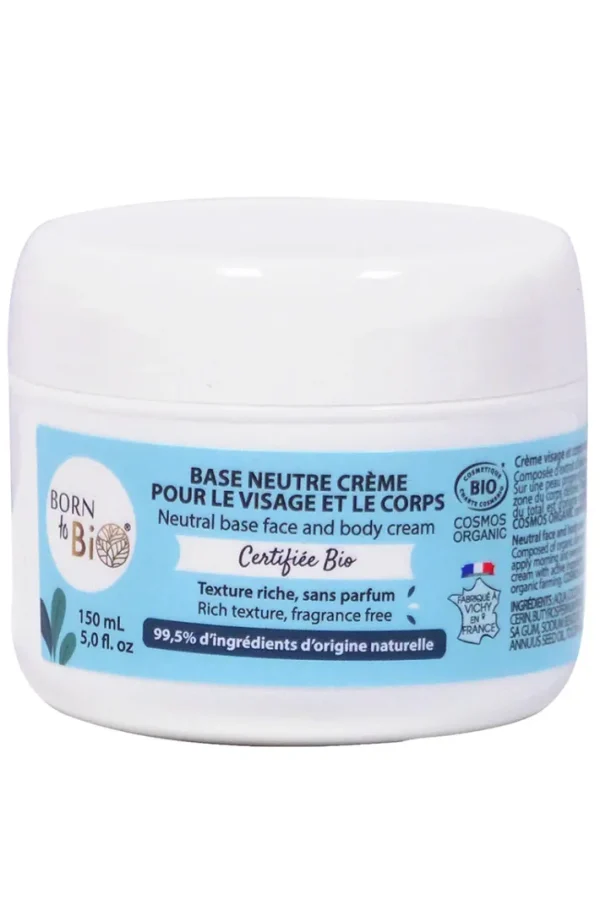 Face and Body Cream Neutral Base - Certified organic