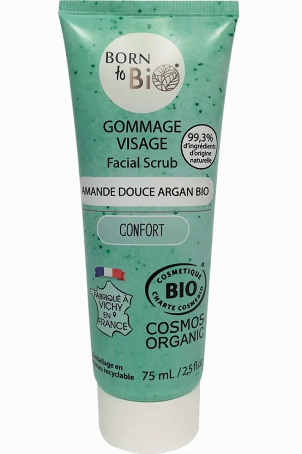 Face Scrub Argan Sweet Almond - Certified organic