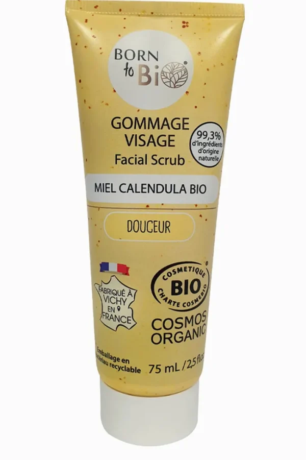 Face Scrub Calendula Honey - Certified organic