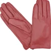 Fleeceforet Læderhandsker Burgundy