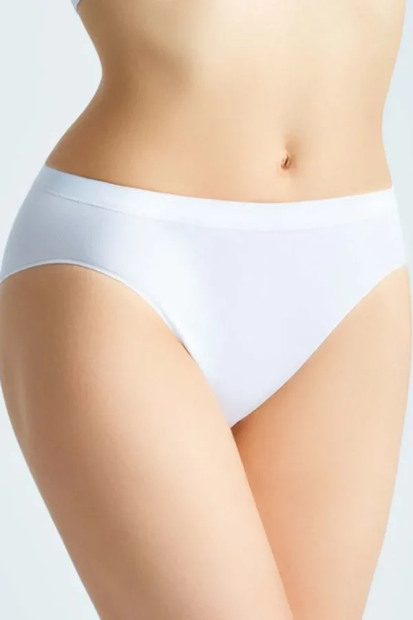 Giulia Hi-leg Briefs White