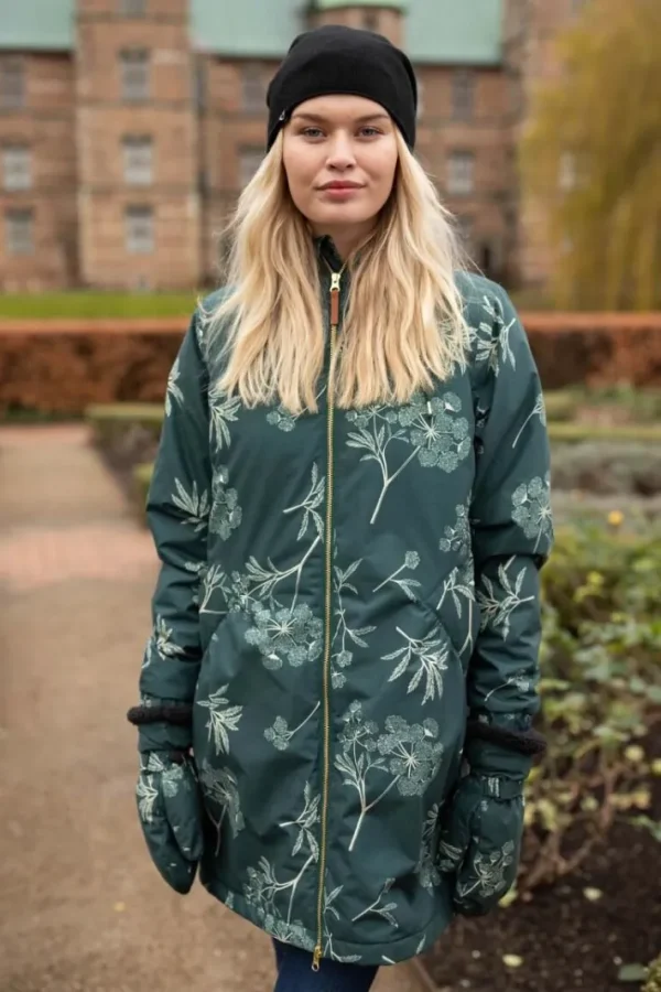 Gurli Winter Parka Black green/Light beige HEMLOCK