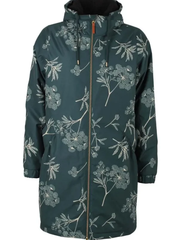 Gurli Winter Parka Black green/Light beige HEMLOCK