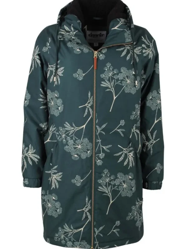 Gurli Winter Parka Black green/Light beige HEMLOCK