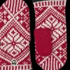 Hestra Nordic Wool Mittens Red/Off White
