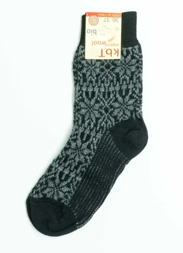 Hirsch Natur Wool Socks Black/Anthracite