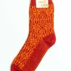 Hirsch Natur Wool Socks Dk Red/Orange