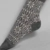 Hirsch Natur Wool Socks Grey/White