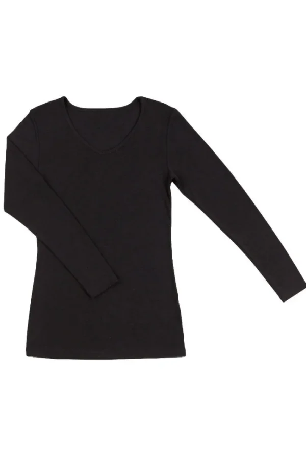 JOHA Blouse LS Sara Wool/Silk Black