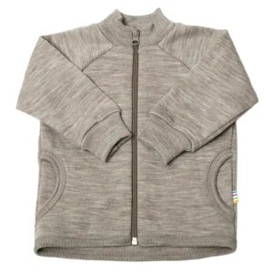 JOHA Cardigan w/zipper Merino Wool Sesame Melange