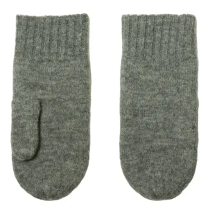 JOHA Mittens Women Grey Melange