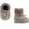 JOHA Sleeping Booties Uld Fleece Sesame Melange