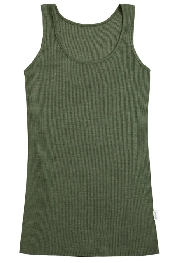 JOHA Tank-Top Kate Wool/Silk Olive Green