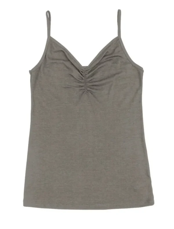 JOHA Top Women Sara Wool/Silk Sesame Melange