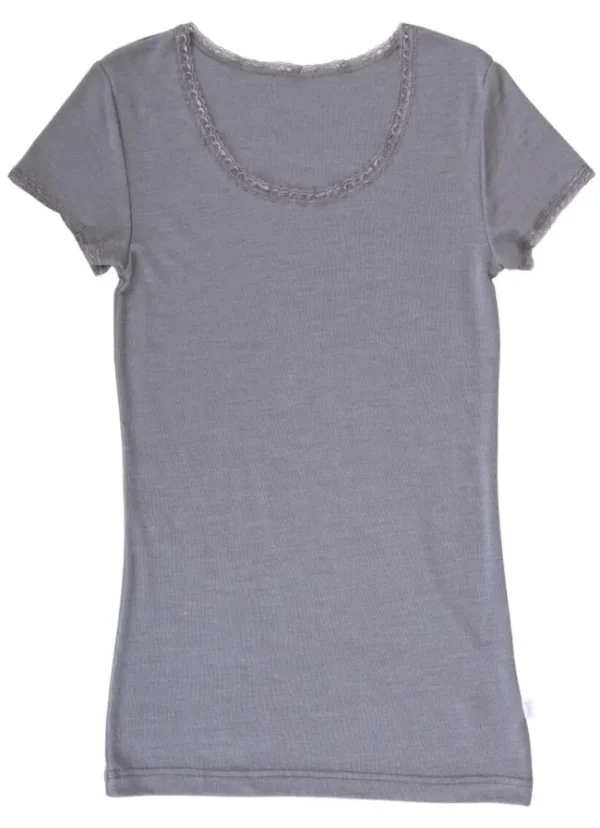 JOHA T-shirt Victoria Wool/Silk Grey