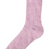 JOHA Wool Socks Thin Rib Lavender