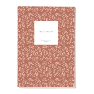 Kartotek Notebook Small Terracotta LEAVES