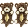 Kid's Cute Fluffy Cozy Non-Slip Slippers Mocha the Bear