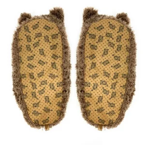 Kid's Cute Fluffy Cozy Non-Slip Slippers Mocha the Bear