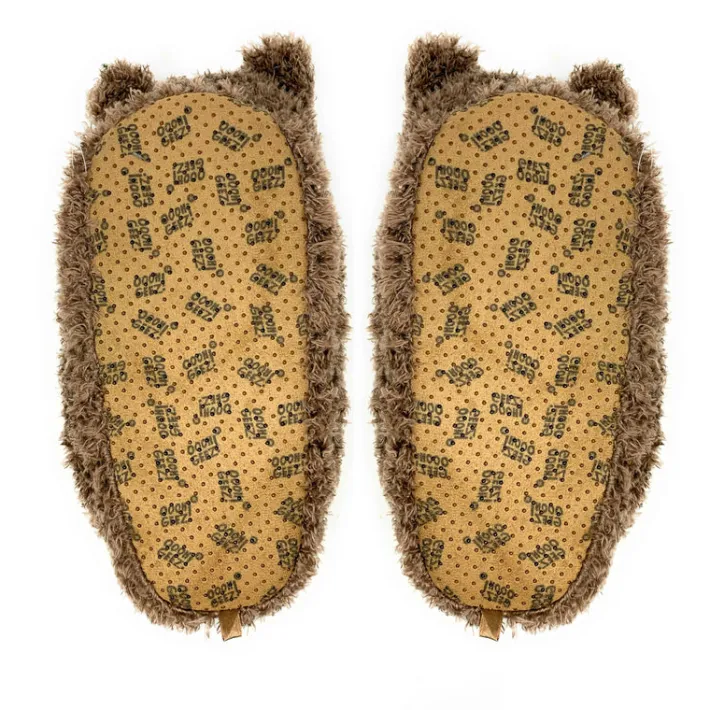 kids_cute_fluffy_cozy_non_1.webp Kid's Cute Fluffy Cozy Non-Slip Slippers Mocha the Bear