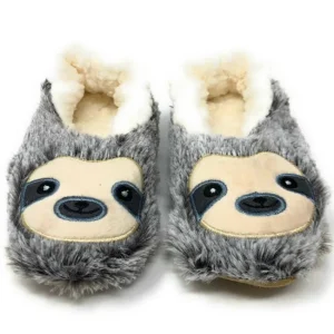 Kid's Cute Fluffy House Indoor Slippers Sloth Step