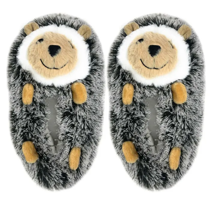 kids_fluffy_novelty_nonsl_0.webp Kid's Fluffy Novelty Non-Slip Slippers Biscuit the Hedge