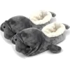 Kid's Funny Animal Plush Non-Slip Slippers Manatee Splash