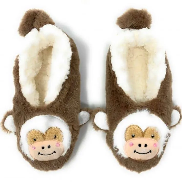 kids_funny_fluffy_house_s_0.webp Kid's Funny Fluffy House Slippers Let's Monkey