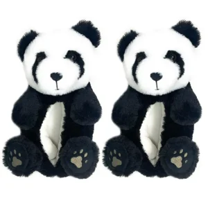 Kid's Funny Fluffy Non-Slip Slippers Tofu the Panda